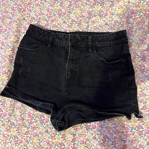 Black BDG jean shorts